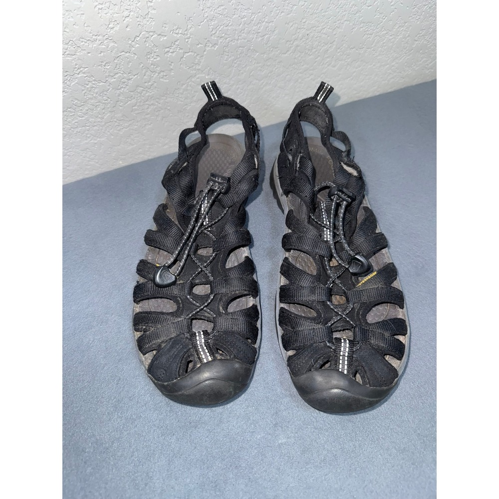 Keen Whisper Womens 9 Black Waterproof Hiking Water Sandals 1018227